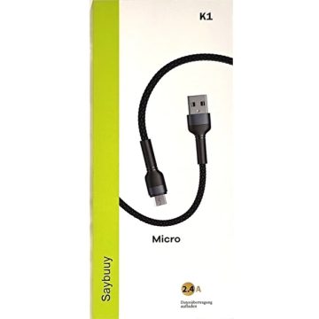 کابل تبدیل USB به microUSB سی بای مدل k1 طول 1 متر